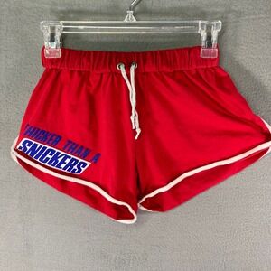Tanks‎ Thicker Than a Snickers Red Shorts White Trim L